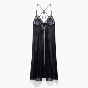 Savage X Fenty floral black nightgown